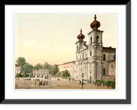 Historic Framed Print, Gorizia the cathedral Istria Austro-Hungary,  17-7/8" x 21-7/8"