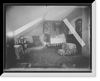 Historic Framed Print, [Mrs. Washington's bedroom, Mt. Vernon],  17-7/8" x 21-7/8"