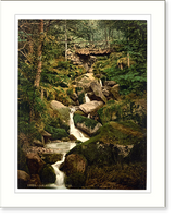 Historic Framed Print, Hebers Ghyll Ilkley England,  17-7/8" x 21-7/8"