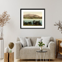 Historic Framed Print, Herreninsel Chiemsee Upper Bavaria Germany,  17-7/8" x 21-7/8"