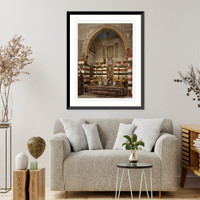 Historic Framed Print, Interior of a house Damascus Holy Land (i.e. Syria),  17-7/8" x 21-7/8"