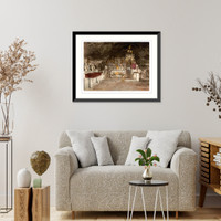 Historic Framed Print, Interior of the Grotto of the Agony Jerusalem Holy Land,  17-7/8" x 21-7/8"