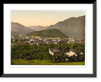 Historic Framed Print, Ischl from Dachstein Upper Austria Austro-Hungary,  17-7/8" x 21-7/8" Historic Framed Print, Ischl from Dachstein Upper Austria Austro-Hungary,  17-7/8" x 21-7/8"