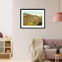 Historic Framed Print, Ischl general view Upper Austria Austro-Hungary,  17-7/8" x 21-7/8"