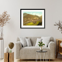Historic Framed Print, Ischl general view Upper Austria Austro-Hungary,  17-7/8" x 21-7/8"