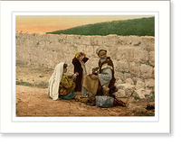 Historic Framed Print, Itinerant shoemaker of Jerusalem Holy Land,  17-7/8" x 21-7/8"