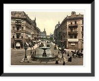 Historic Framed Print, Kaiserstrasse Frankfort on Main (i.e. Frankfurt am Main) Germany,  17-7/8" x 21-7/8"