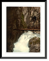Historic Framed Print, Leutaschklamm II Upper Bavaria Germany,  17-7/8" x 21-7/8"