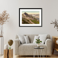 Historic Framed Print, Looking toward Glarnisch Pilatus Switzerland,  17-7/8" x 21-7/8"