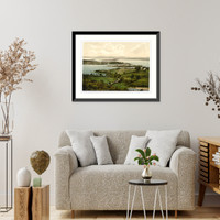 Historic Framed Print, Lower Lough Erne. Co. Fermanagh Ireland,  17-7/8" x 21-7/8"