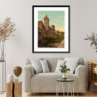 Historic Framed Print, Ludinsland (i.e. Luginsland) Nuremberg Bavaria Germany,  17-7/8" x 21-7/8"