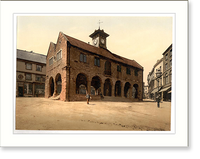 Historic Framed Print, Market Hall Ross-on-Wye England,  17-7/8" x 21-7/8"