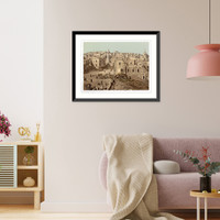 Historic Framed Print, Market Place Bethlehem Holy Land (i.e. West Bank),  17-7/8" x 21-7/8"