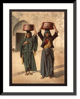 Historic Framed Print, Milk seller of Siloam Holy Land,  17-7/8" x 21-7/8"