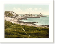 Historic Framed Print, Mumbles Head Lighthouse Mumbles Wales,  17-7/8" x 21-7/8"