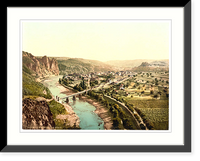Historic Framed Print, Munster am Stein (i.e. Bad M&uuml;nster am Stein-Ebernburg) Nahethal Rhenish Prussia Germany,  17-7/8" x 21-7/8"