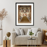 Historic Framed Print, The Museum of Arts the staircase Vienna Austro-Hungary,  17-7/8" x 21-7/8"