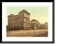 Historic Framed Print, New Academy of Fine Arts Munich Bavaria Germany,  17-7/8" x 21-7/8"