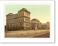 Historic Framed Print, New Academy of Fine Arts Munich Bavaria Germany,  17-7/8" x 21-7/8"