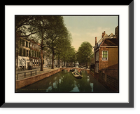 Historic Framed Print, The New Uitleg (canal) Hague Holland,  17-7/8" x 21-7/8"