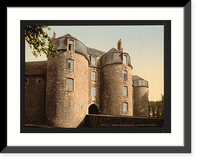 Historic Framed Print, The old castle Boulogne France,  17-7/8" x 21-7/8"