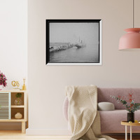 Historic Framed Print, [Str. Arapahoe, Clyde Line, docks, Jacksonville, Fla.] - 2,  17-7/8" x 21-7/8"