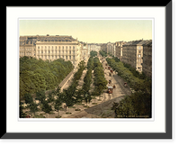 Historic Framed Print, Opernring Vienna Austro-Hungary,  17-7/8" x 21-7/8"