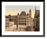Historic Framed Print, Palace of Justice Bremen Germany,  17-7/8" x 21-7/8"