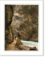 Historic Framed Print, Partenachklamm I Upper Bavaria Germany,  17-7/8" x 21-7/8"