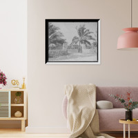Historic Framed Print, [John M. Hopkins, Lake Placid School, Cocoanut [i.e. Coconut] Grove, Miami, Fla.],  17-7/8" x 21-7/8"