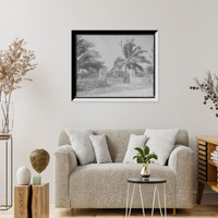 Historic Framed Print, [John M. Hopkins, Lake Placid School, Cocoanut [i.e. Coconut] Grove, Miami, Fla.],  17-7/8" x 21-7/8"