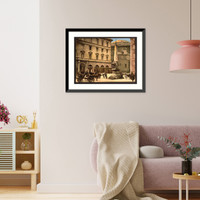 Historic Framed Print, Piazza di Minerva Rome Italy,  17-7/8" x 21-7/8"
