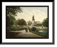 Historic Framed Print, Place Carnot Lyons France,  17-7/8" x 21-7/8"