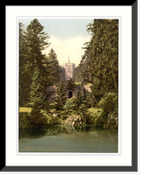 Historic Framed Print, Pluto Grotto and Hercules Wilhelmshohe Cassel (i.e.Kassel) Hesse-Nassau Germany,  17-7/8" x 21-7/8"