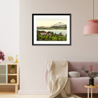 Historic Framed Print, The Polytechnic Chalet Seeburg (i.e. Seeberg) Lucerne Switzerland,  17-7/8" x 21-7/8"