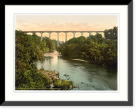 Historic Framed Print, Pontycisylltan Aqueduct Llangollen Wales,  17-7/8" x 21-7/8"