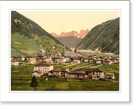 Historic Framed Print, Predazzo towards the Palagruppe Tyrol Austro-Hungary,  17-7/8" x 21-7/8"