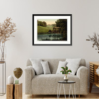 Historic Framed Print, Prior Park College with Palladin Bridge Bath England,  17-7/8" x 21-7/8"