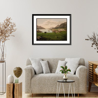 Historic Framed Print, Raftsund from Digermulen Lofoten Norway,  17-7/8" x 21-7/8"