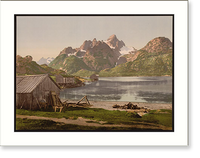 Historic Framed Print, Raftsund Lofoten Norway,  17-7/8" x 21-7/8"