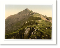 Historic Framed Print, Railway the last mile Snowdon Wales,  17-7/8" x 21-7/8"