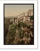 Historic Framed Print, The ravine Constantine Algeria,  17-7/8" x 21-7/8"