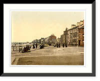 Historic Framed Print, Redcar the esplanade Yorkshire England,  17-7/8" x 21-7/8"