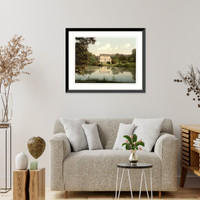 Historic Framed Print, Reinhardsbrunn Castle Friedrichrhoda Thuringia Germany,  17-7/8" x 21-7/8"