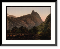 Historic Framed Print, Romsdalshorn Romsdalen Norway,  17-7/8" x 21-7/8"