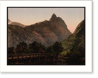 Historic Framed Print, Romsdalshorn Romsdalen Norway,  17-7/8" x 21-7/8"