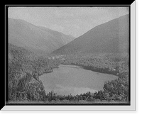 Historic Framed Print, [Franconia Notch and Echo Lake from artist's bluff, White Mts., N.H.] - 2,  17-7/8" x 21-7/8"