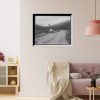 Historic Framed Print, [On the road to Profile House, Franconia Notch, White Mts., N.H.],  17-7/8" x 21-7/8"