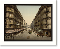 Historic Framed Print, Rue de la Republic Lyons France,  17-7/8" x 21-7/8"