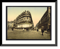 Historic Framed Print, Rue de la Republic Marseilles France,  17-7/8" x 21-7/8"